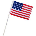 4" x 6" US Imprinted Staff Polyester Stick Flags